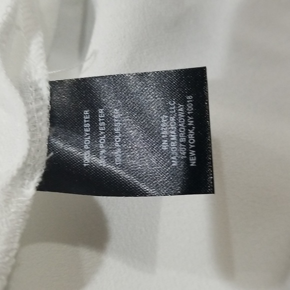 Tahari ASL Women's Ruffle Long Sleeve Blouse Size L in White - Picture 6 of 11